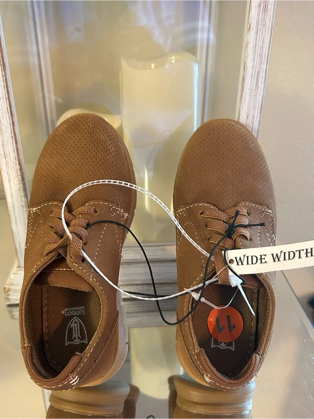 London Underground Kids Brown Dress Lace-Up Shoes for Everyday Wear